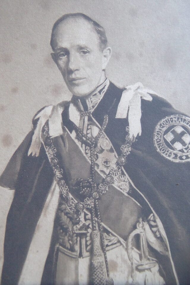 lord-irwin-a-large-print-of-the-former-viceroy-in-garter-robes-1930s-bates-and-hindmarch