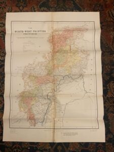 NORTH WEST FRONTIER PROVINCE. A folded coloured map of 1903