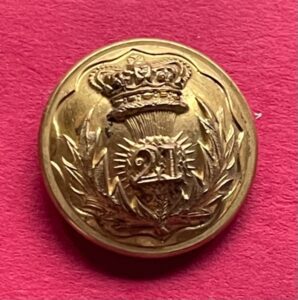 21st (Royal scots Fusiliers) Regt. of Foot. Officer's gilt 25mm