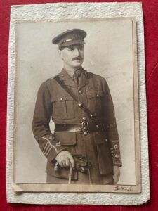 Royal Engineers. A lieutenant Colonel in WWI period service dress