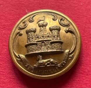 Royal Innikilling Fusiliers, officers' mess waiter's gilt 25mm button