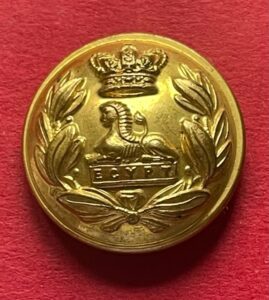 Lancashire Fusiliers. Officer's 25mm gilt button worn 1881-1901