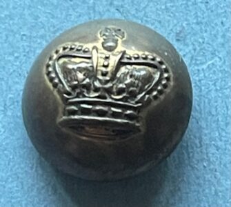 Small domed 12mm button with just a Georgian or early Victorian crown