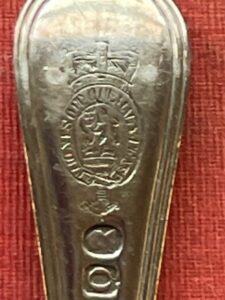 George III silver dessert fork with Royal associations, 1809