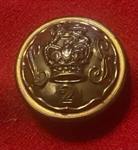 2nd Life Guards, Victorian brass 25mm button