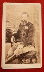 SOUTH  AFRICA. a portrait of a local officer wearing four medals